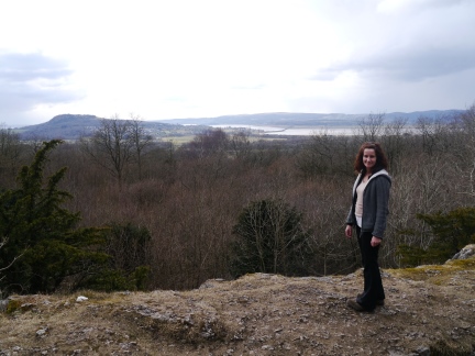 Lisa on Whin Scar above the Fairy Steps