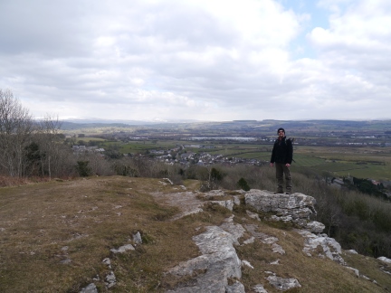 One an outcrop above the village of Warton