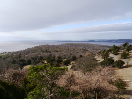 Looking across Arnside Park from Arnside Knott
