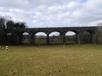 The Keer Viaduct which carries the Skipton - Carnforth line