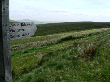 The Street - one of a number of old drove roads crossing the Border Ridge