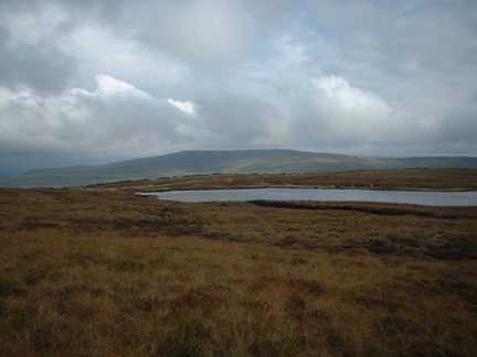 Birks Tarn with Buckden Pike in the distance