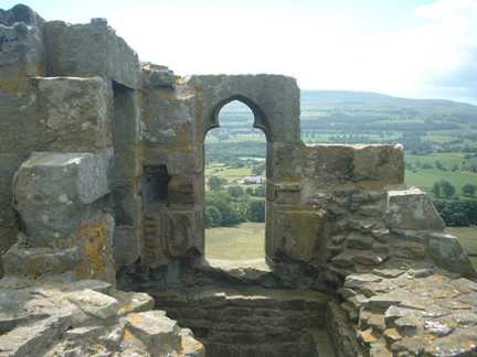 The West Tower of Bolton Castle