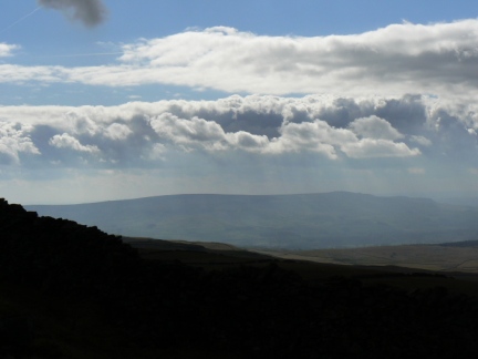 Looking down Wharfedale to Cracoe and Thorpe Fells