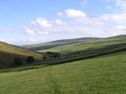Looking down Littondale towards Darnbrook Fell