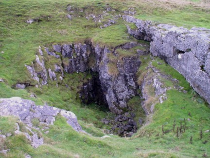 A pot hole at Dub Cote Scar