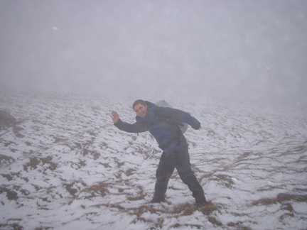 Matt enjoying himself in the snow
