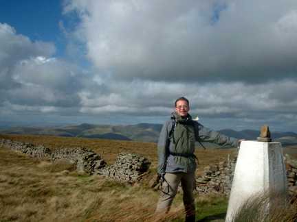 By the trig point on Rise Hill