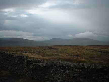 Fountains Fell and Pen-y-Ghent from Firth Fell