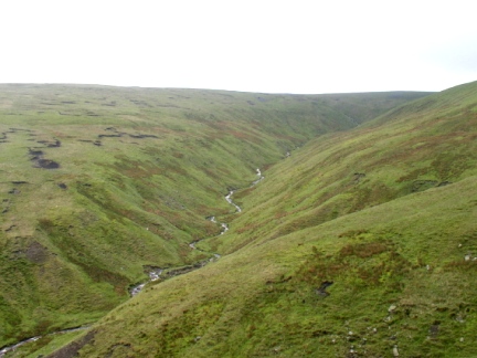Baugh Fell and the upper reaches of Rawthey Gill