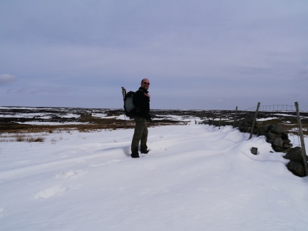 Snow drift on the way to Collier Gate