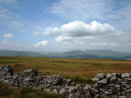 Looking north towards Swarth Fell and Wild Boar Fell