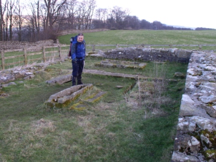 Matt in the remains of the Templar Preceptory