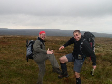 A gratuitous act of thigh slapping on Great Pinseat