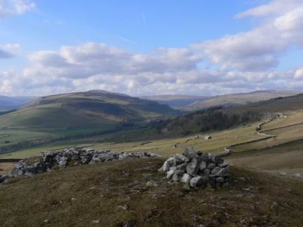 The view of Wharfedale from the top of Conistone Pie