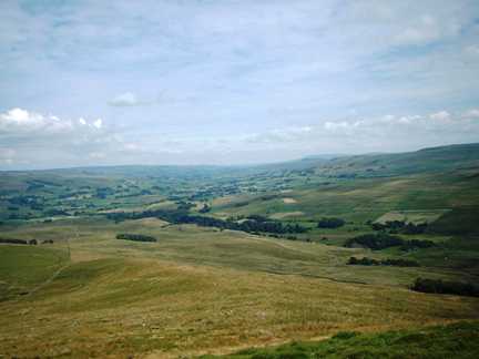A view of Wensleydale from Widdale Fell
