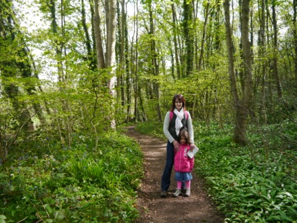 Lisa and Rhiannon in Birkham Wood