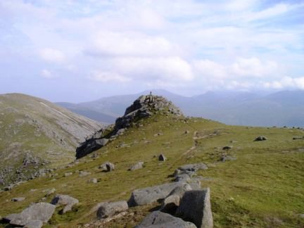 Stood on the rocky tor on Casteal na h-lolaire