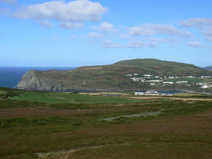 Bradda Head and Bradda Hill from Mull Hill