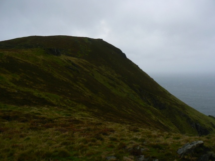 Looking back at Bradda Hill