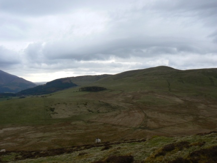 Looking across Wythop Moss towards Broom Fell