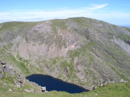 Looking across Goat's Water to the Old Man of Coniston