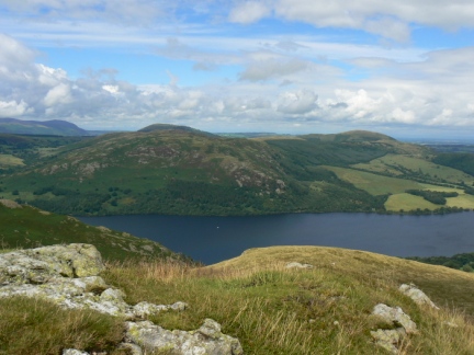 Looking across Ullswater to Gowbarrow Fell