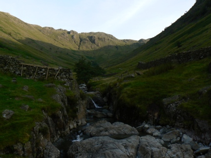 Looking up Grains Gill from Stockley Bridge
