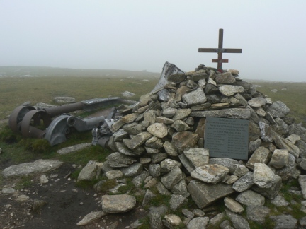 The Halifax Bomber Memorial on Great Carrs