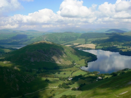 Looking back down to Hallin Fell and Ullswater