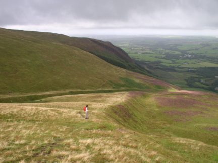 Lisa climbing Crag Fell