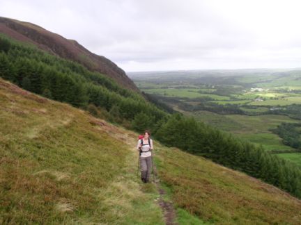 Lisa on the lower slopes of Grike