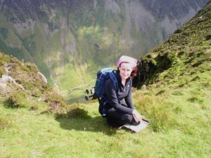 Lisa above Gatesgarthdale
