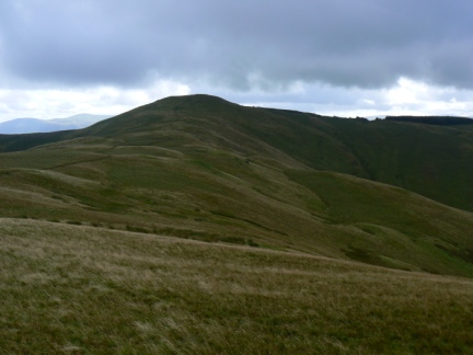 Looking back at Lord's Seat from the path to Broom Fell