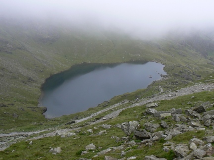 Looking back at Low Water before heading into the cloud