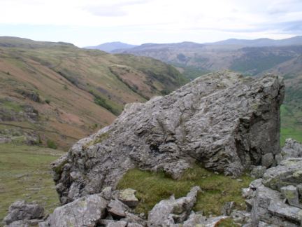 The massive boulder mentioned by Wainwright