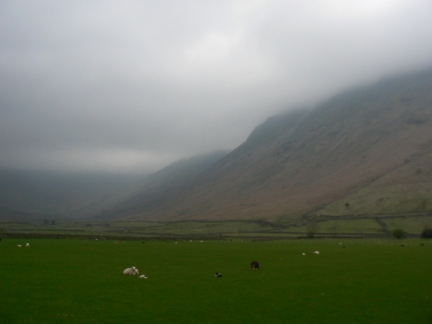 It was a gloomy start to the day in Mickleden
