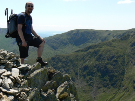 On the summit of Kidsty Pike