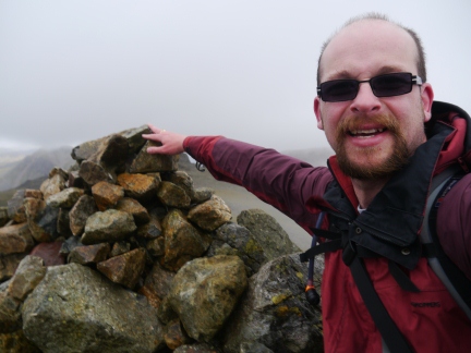 At the top of Scafell