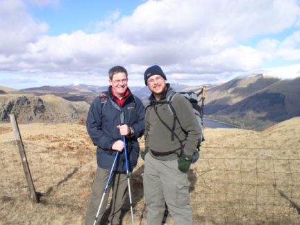 Me and Dave on Steel Fell