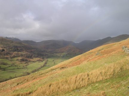 A rainbow over the Troutbeck valley