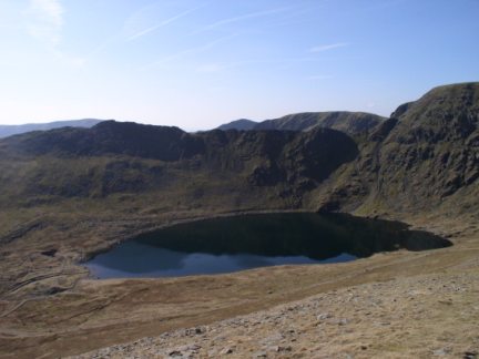 Red Tarn backed by Striding Edge