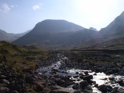 Looking back at Seathwaite Fell