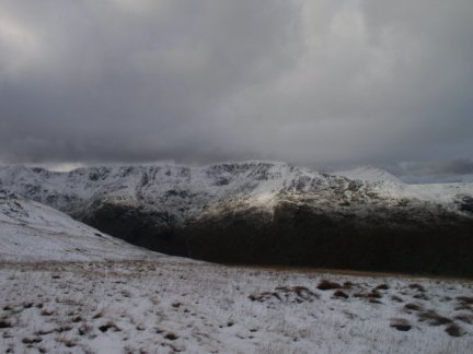 Looking across the valley to Striding Edge