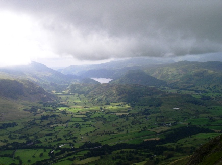 Looking south over St John's in the Vale towards Thirlmere