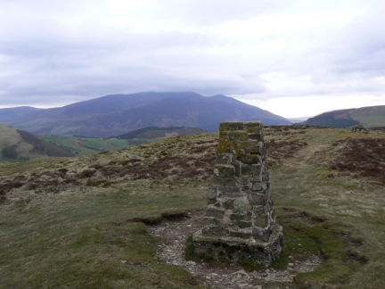 The top of Ling Fell looking towards Skiddaw