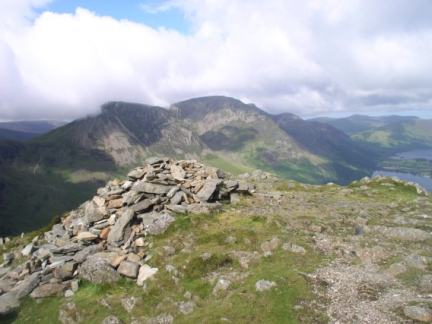 The top of Fleetwith Pike looking to High Stile