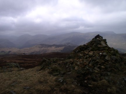 The summit cairn on High Seat