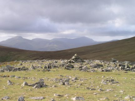 Looking over Sticks Pass towards Great Gable