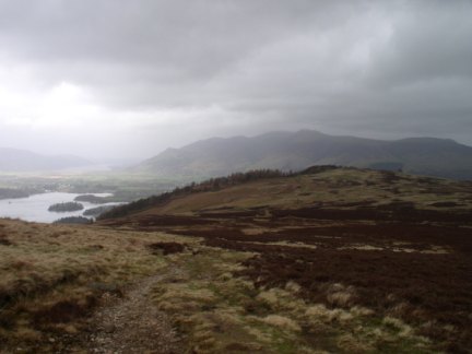 Walla Crag from Bleaberry Fell